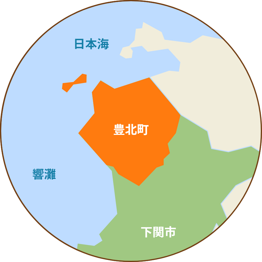 豊北町の地図